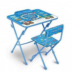 Комплект детской мебели, (стол + пенал + стул мягкий), БОЛЬШИЕ ГОНКИ