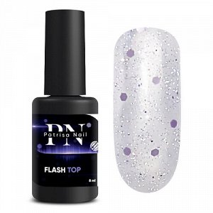 Топ глянцевый Flash Top со светоотражающими блестками, без липкого слоя