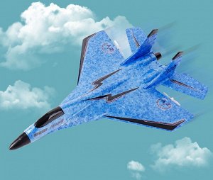 Радиоуправляемый самолет истребитель Су-35 на пульте управления, ударопрочный, время полета 15 мин, дальность управления 150 м, Flying AirCraft ZY-320