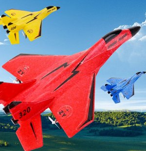 Радиоуправляемый самолет истребитель Су-35 на пульте управления, ударопрочный, время полета 15 мин, дальность управления 150 м, Flying AirCraft ZY-320