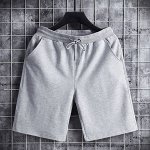 Мужские трикотажные шорты, цвет серый