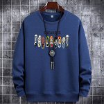 Мужской свитшот, принт &#039;&#039;Кеды&#039;&#039;, цвет синий