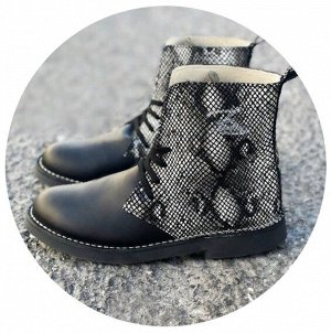 ДЕЗЕРТЫ Ab. Zapatos 27025 serpiente · NEGRO