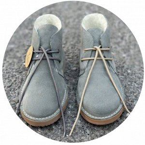 ДЕЗЕРТЫ AB.Z. 3612/2 Gris-С ДВОЙНЫМИ ШНУРКАМИ