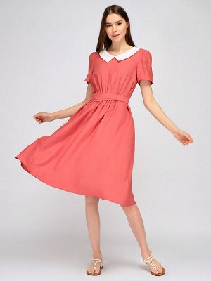 Платье. Цвет: коралловый