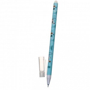 Ручка гелевая со стираемыми чернилами Mazari Forest Animal, пишущий узел 0.5 мм, сменный стержень, чернила синие, корпус МИКС