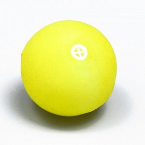 Игрушка бархатная с пищалкой "Улыбка", 4 см, жёлтая