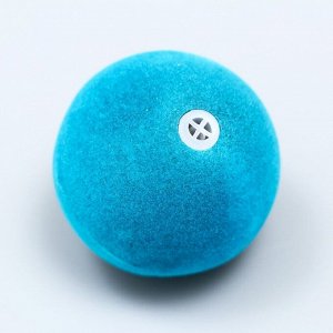 Игрушка бархатная с пищалкой "Улыбка", 4 см, голубая   7159722