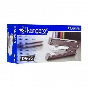 Степлер канцелярский №24-26/6, Kangaro DS-35, до 30 листов, металлический, МИКС
