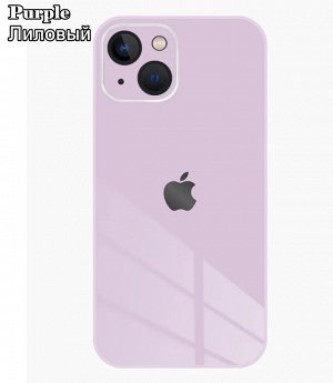 Premium Стеклянный Силиконовый чехол для Iphone с защитой камеры