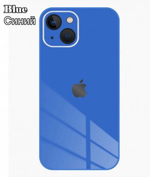 Premium Стеклянный Силиконовый чехол для Iphone с защитой камеры