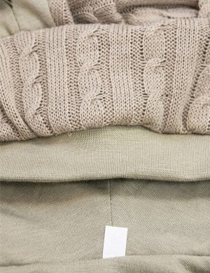 Комбинезон детский вязаное полотно на подкладе Зайка цвет Шоколадный