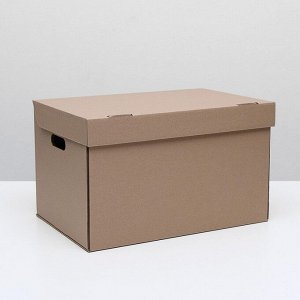 Коробка для хранения, бурая, 48 х 32,5 х 29,5 см
