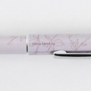 Ручка пластик с колпачком «Лучший учитель», синяя паста, фурнитура серебро, 1 мм