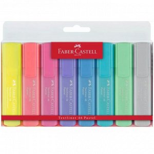 Набор текстовыделителей Faber-Castell 46 Pastel + Superfluorescent 8 цветов, 1 - 5 мм