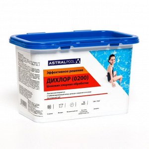 Средство "Диxлор" AstralPool для обработки и ударной дезинфекции воды в бассейне, гранулы, 1 кг