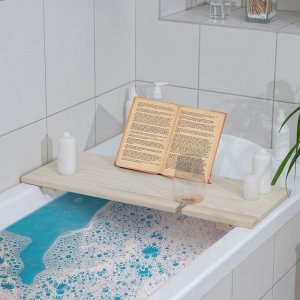 Столик для ванны, 68x26x7 см, сосна