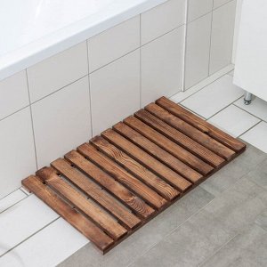 Решётка в ванную комнату под ноги, 70x42x3 см, с покрытием