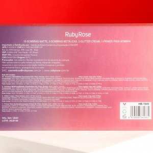 Палетка теней для век "Soft Nude", Ruby Rose , 18 оттенков