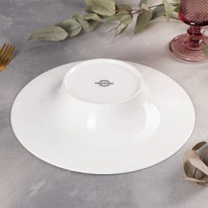 Тарелка для пасты Magistro «Бланш», d=25 см, цвет белый