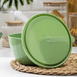 Салатник с крышкой Giaretti Fiesta, 1.7 л, пластик, МИКС
