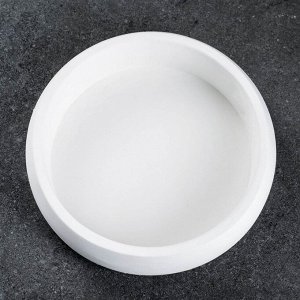 Кашпо - бонсайница для кактусов и суккулентов, 800 мл, 18x5.5 см, d=15 см, керамика, белое
