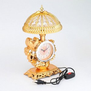 Часы-светильник "Попугаи", с будильником, 16 х 31см