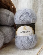 Пряжа Астория (Полушерсть)/серебристый(008)
