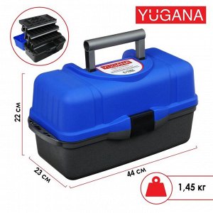 Ящик YUGANA трехполочный, цвет синий