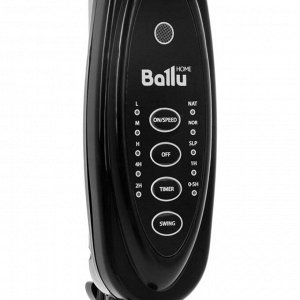 Вентилятор Ballu BFF-860R, напольный, 45 Вт, 38 см, 3 скорости, таймер, пульт ДУ, черный