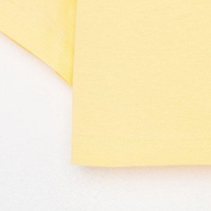 Футболка для девочки укороченная KAFTAN "Selfie", рост 158-164, цвет жёлтый