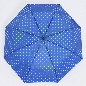 Зонт механический «Горошек», 3 сложения, 8 спиц, R = 48 см, цвет МИКС