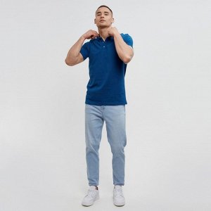 Футболка поло мужская MINAKU REGULAR FIT: синяя