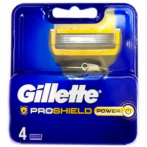 Gillette сменные кассеты Fusion ProShield Power, 4шт