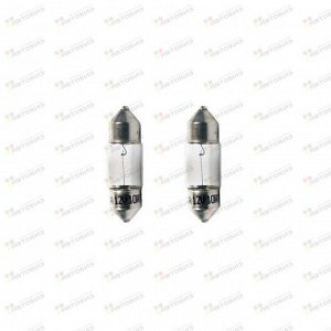 Фасовка Лампа салонная NARVA 28mm 12v10w./SV8.5-8/ Короткая, уп.2шт Nr-17315, уп.2шт