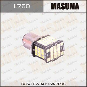 Лампы светодиодные Masuma LED BAY15d 12V/21+5W SMD двухконтактные (комплект 2шт) L760