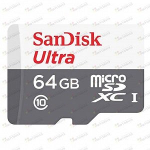 Карта памяти micro SDHC SanDisk 64GB Class 10 Ultra Light UHS-I (100 Mb/s) SDSQUNS-064G-GN3MN