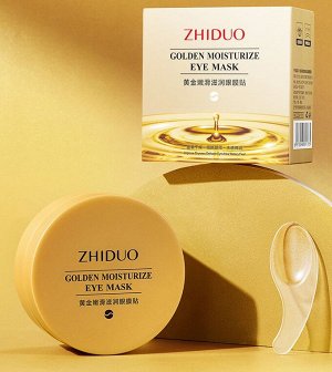 ZHIDUO, Гидрогелевые увлажняющие патчи Golden Moisturize Eye Mask, 60 шт