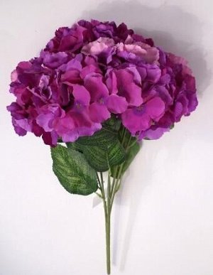 Гортензия букет 6 цветков 50 см цвет фиолетовый HS-25-3