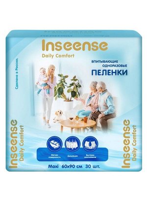 Inseense пеленки детские одноразовые Daily Comfort 60х90см, 30 шт