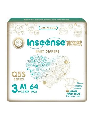 Inseense подгузники M 6-11 кг 64 шт Q5S