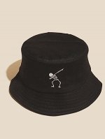 Шляпа с вышивкой &#039;скелет&#039;