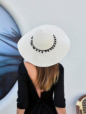 Соломенная шляпа минималистичный