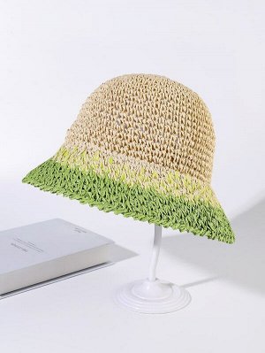 Соломенная шляпа контрастный