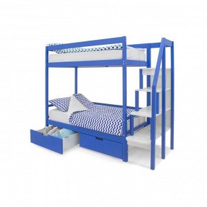 Детская двухъярусная кровать Бельмарко Svogen синий