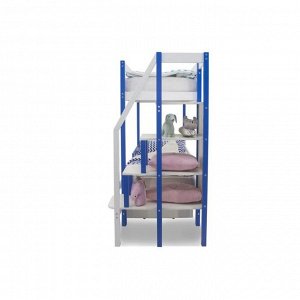 Детская двухъярусная кровать Бельмарко Svogen сине-белый