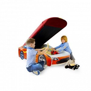 Детская кровать-машина "Бондмобиль красный"