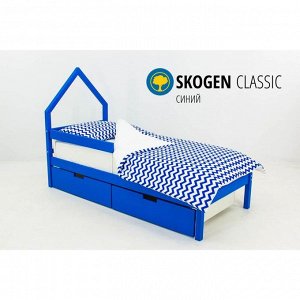 Детская кровать-домик мини "Svogen синий"