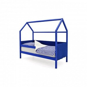 Клик Мебель Детская кровать-домик мягкий Бельмарко  Svogen синий