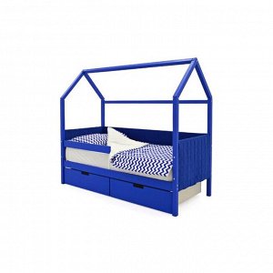 Детская кровать-домик мягкий Бельмарко  Svogen синий